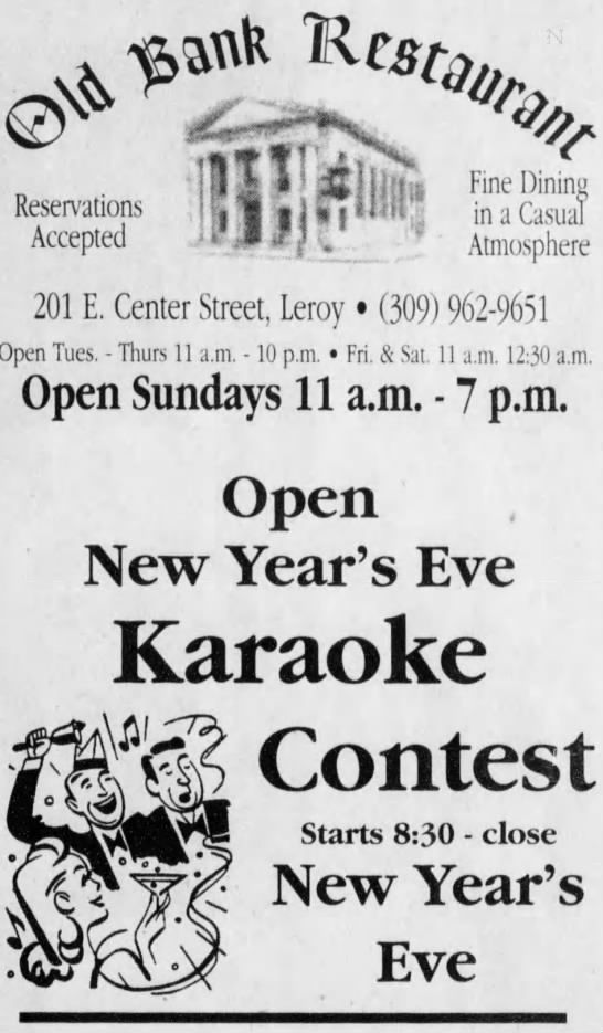 New Year's Eve Karaoke Contest